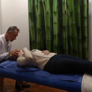 Osteopathieprobebehandlung während der Gesundheitsmesse 2018