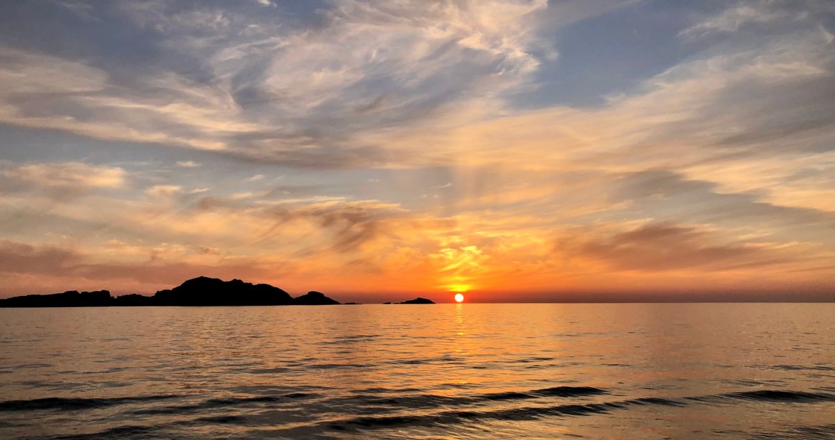 Abendsonne am Merr auf Korfu