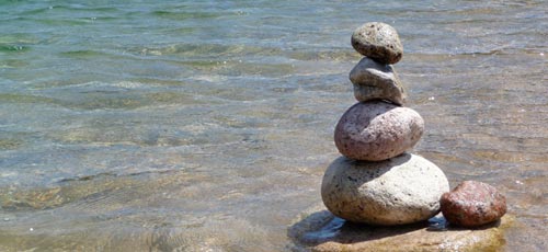 Steinmännchen am Strand